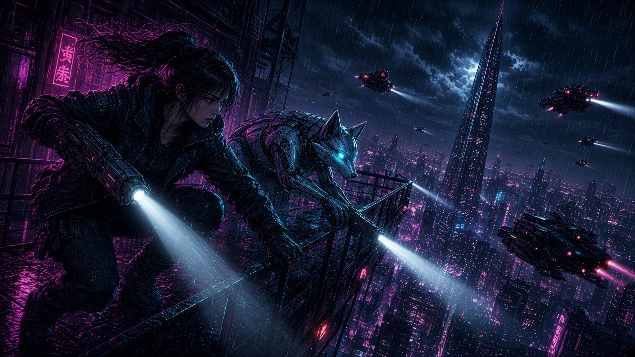 Rappel down cable trays under fire with a glowing broadcast crystal clutched to Nova's chest.