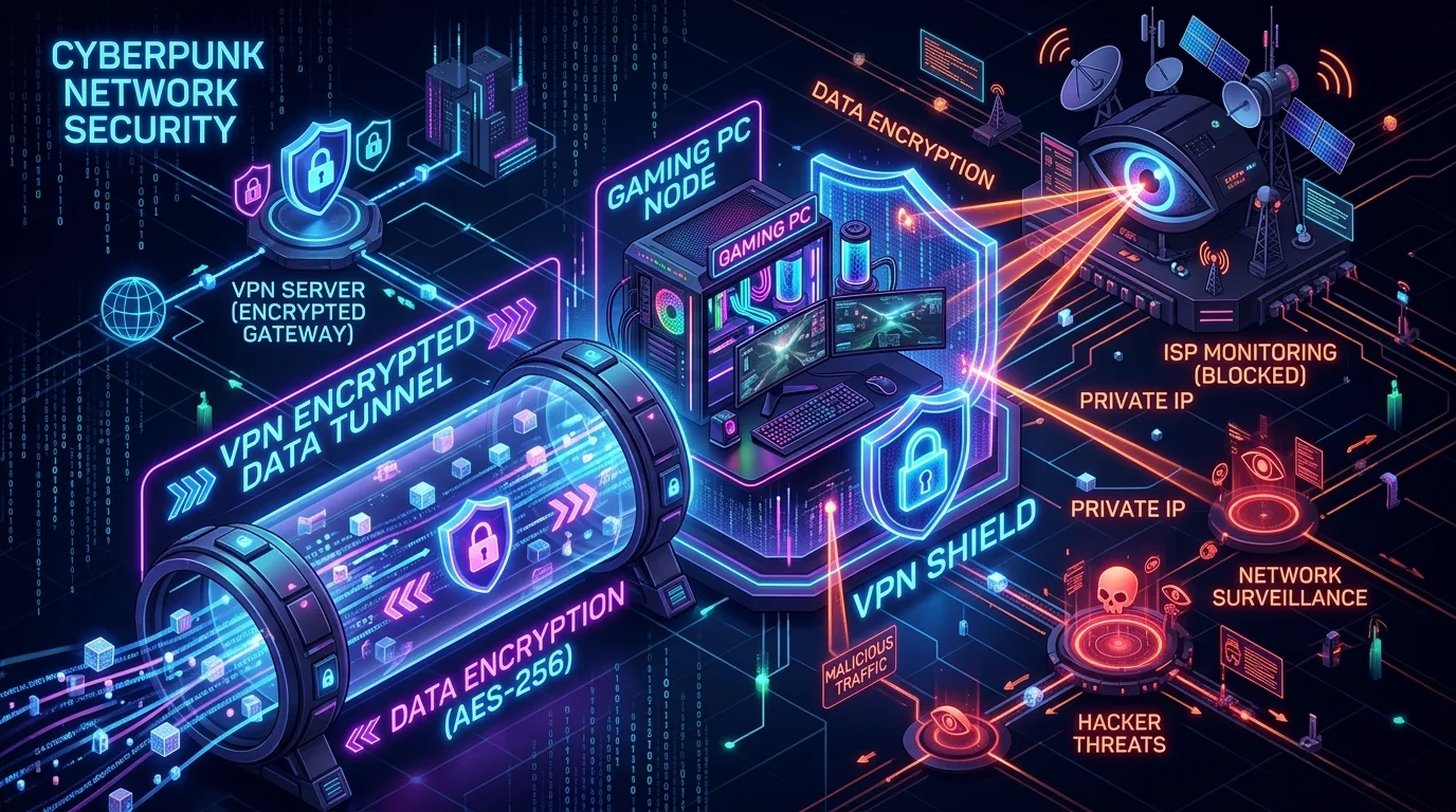 Cyberpunk Network Security Tunnel Architecture